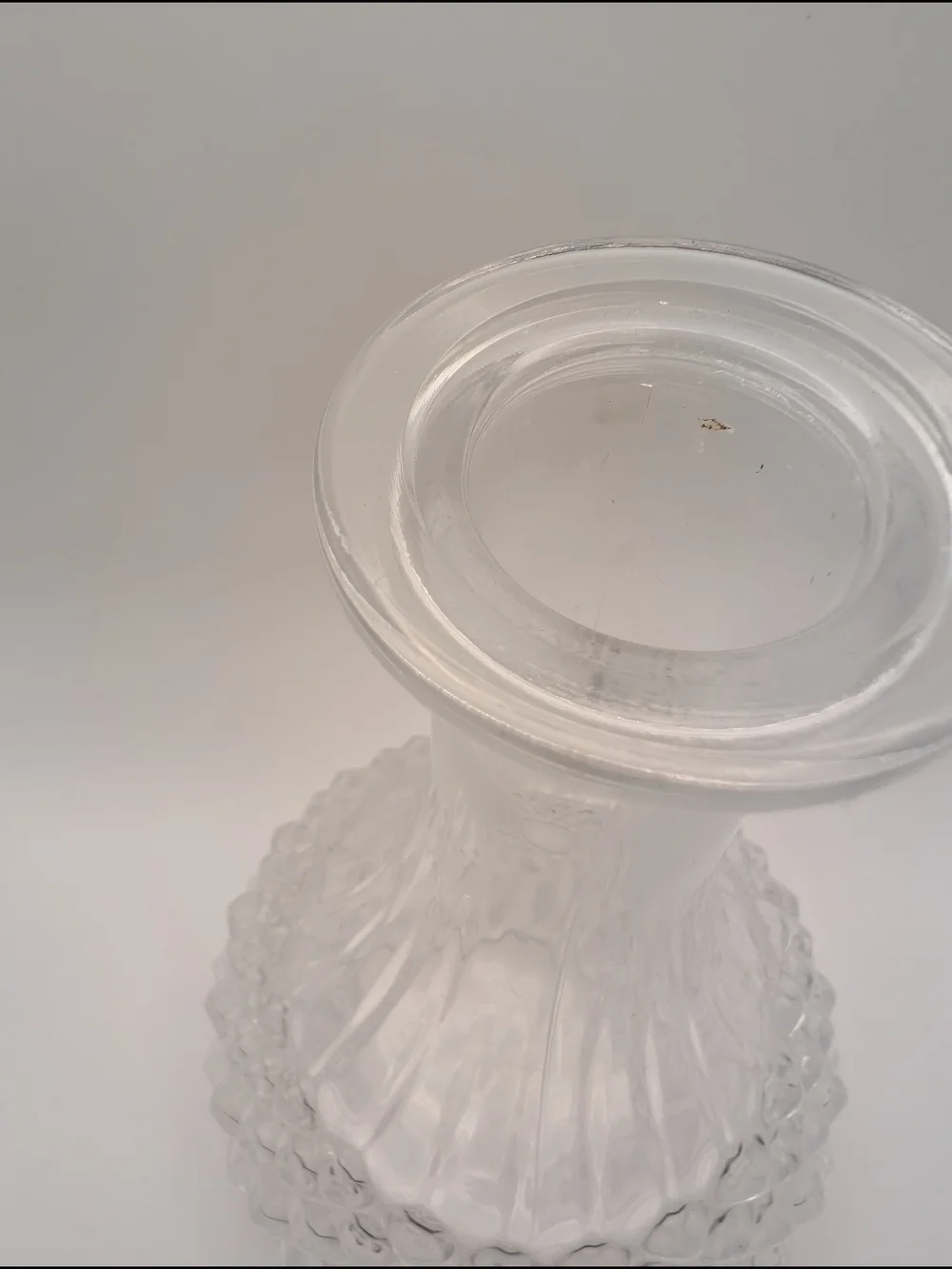 Vintage Crystal Alcohol Wine Drink  Decanter Diamond Hobnail 8